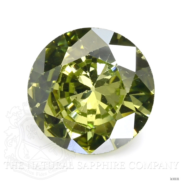 1.23 Ct. Yellowish Green Zircon from Ceylon (Sri Lanka)