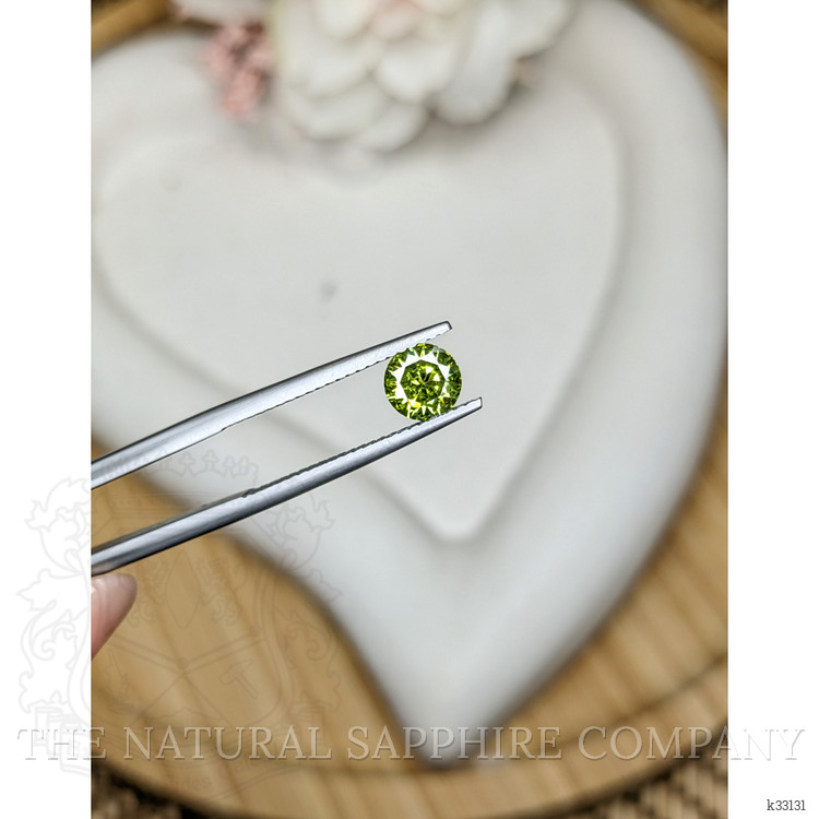 1.23 Ct. Yellowish Green Zircon from Ceylon (Sri Lanka)