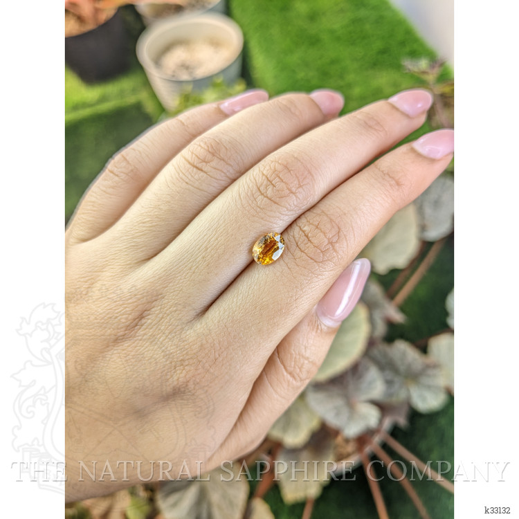 1.26 Ct. Orange Zircon from Ceylon (Sri Lanka)