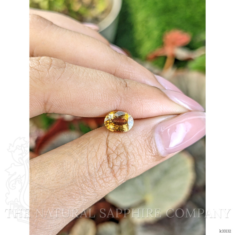 1.26 Ct. Orange Zircon from Ceylon (Sri Lanka)