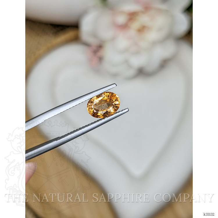 1.26 Ct. Orange Zircon from Ceylon (Sri Lanka)