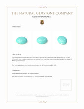 2.82 Ct. Cabochon Turquoise from Persia Appraisal