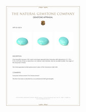 2.82 Ct. Cabochon Turquoise from Persia Appraisal