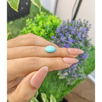2.82 Ct. Cabochon Turquoise from Persia Life Style