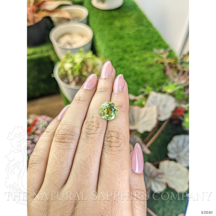 5.80 Ct. Yellowish Green Prasiolite from Brazil