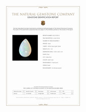 1.34 Ct. Multi Color Cabochon White Opal (Light Opal) from Brazil Scan Report