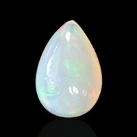 1.34 Ct. Multi Color Cabochon White Opal (Light Opal) from Brazil Video