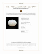 2.23 Ct. Multi Color Cabochon White Opal (Light Opal) from Brazil Scan Report