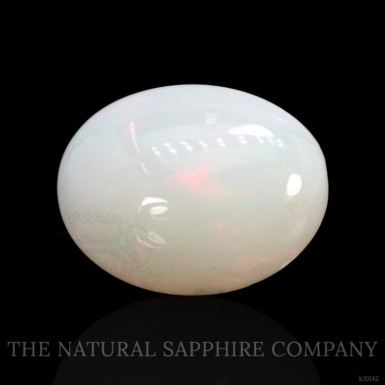 2.23 Ct. Multi Color Cabochon White Opal (Light Opal) from Brazil