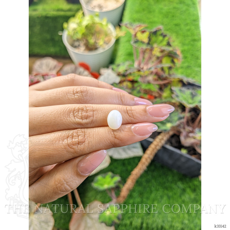 2.23 Ct. Multi Color Cabochon White Opal (Light Opal) from Brazil