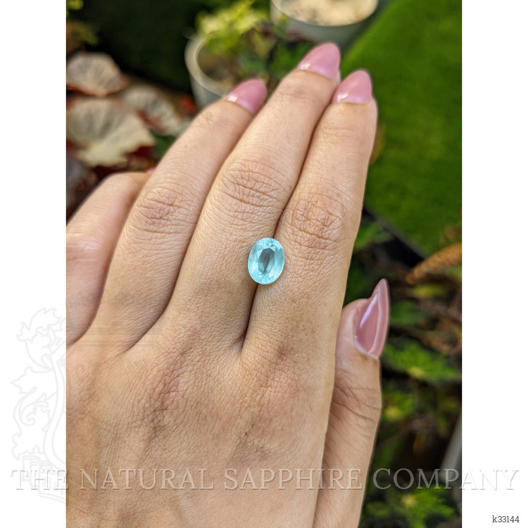 2.04 Ct. Greenish Blue Aquamarine from Ceylon (Sri Lanka)