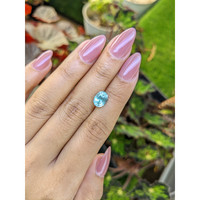 1.54 Ct. Blue Aquamarine from Ceylon (Sri Lanka) Life Style