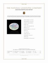 5.37 Ct. Multi Color Cabochon White Opal (Light Opal) from Brazil Scan Report