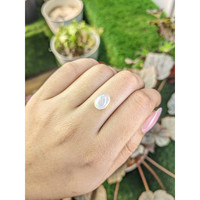 5.37 Ct. Multi Color Cabochon White Opal (Light Opal) from Brazil Life Style