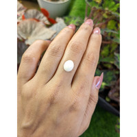 2.94 Ct. Salmon and White Cabochon Coral from Italy Life Style