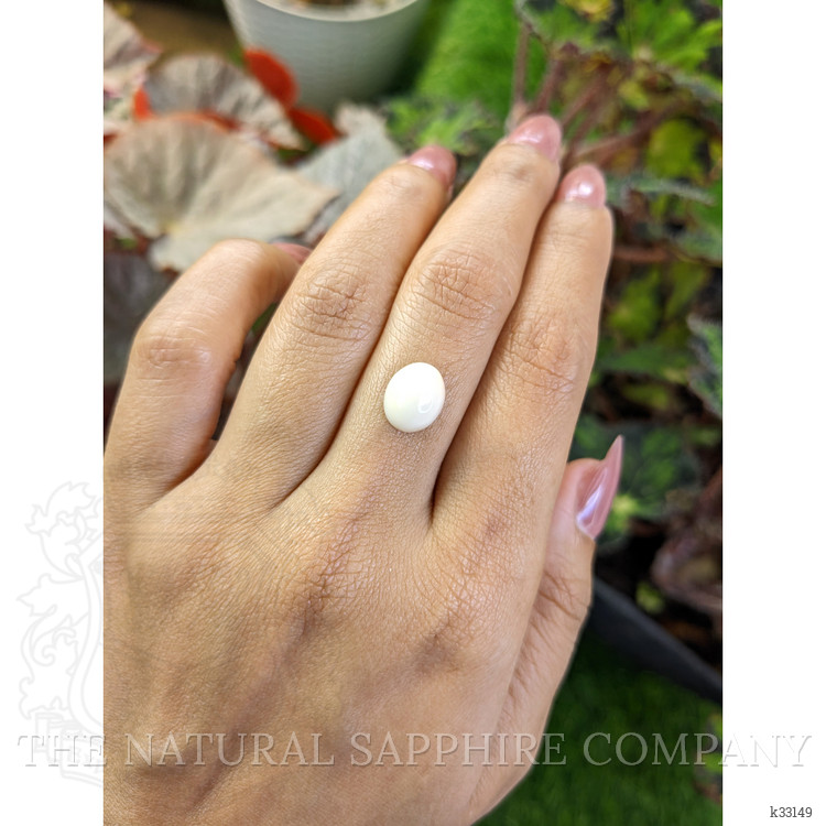 2.94 Ct. Salmon and White Cabochon Coral from Italy