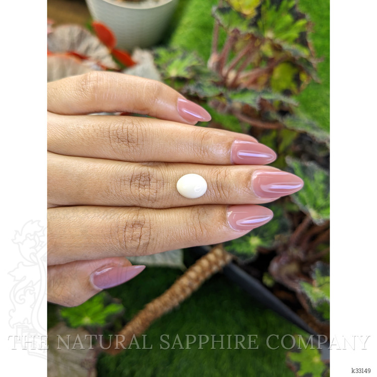 2.94 Ct. Salmon and White Cabochon Coral from Italy