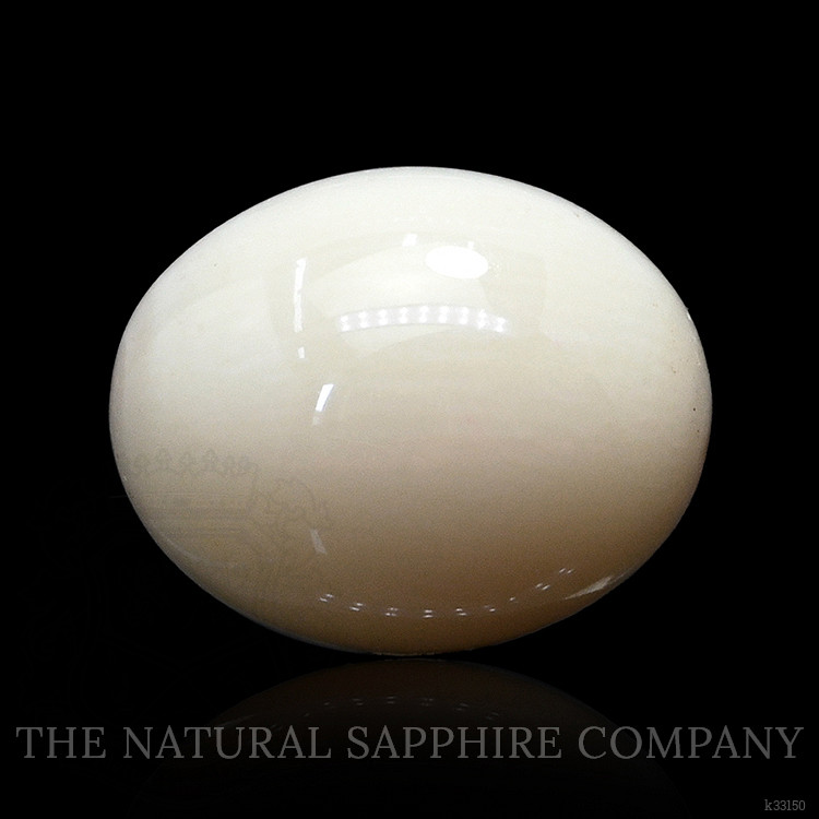 3.03 Ct. Salmon and White Cabochon Coral from Italy