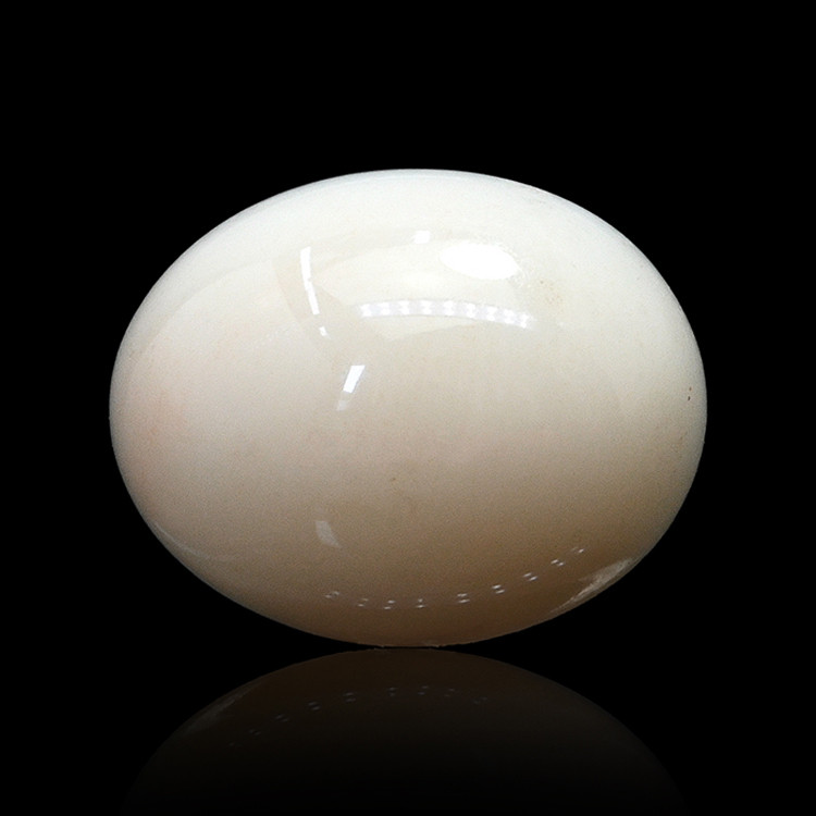 2.66 Ct. Salmon and White Cabochon Coral from Italy
