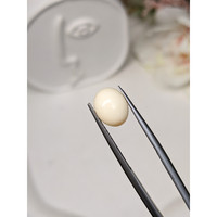2.66 Ct. Salmon and White Cabochon Coral from Italy Life Style