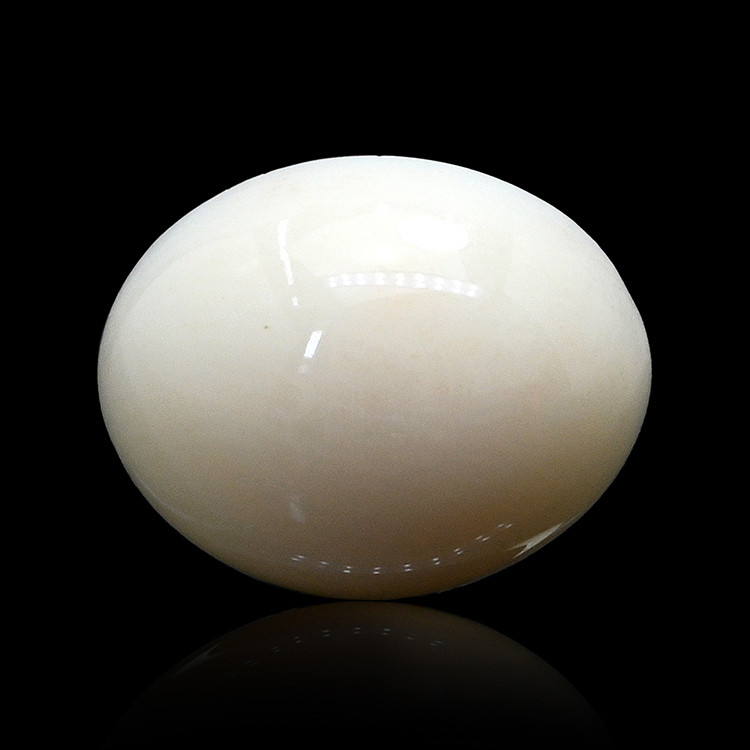 2.65 Ct. Salmon and White Cabochon Coral from Italy