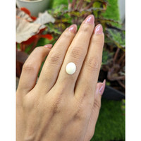 2.65 Ct. Salmon and White Cabochon Coral from Italy Life Style