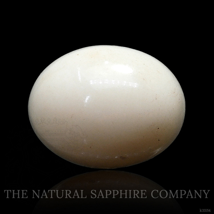 2.72 Ct. Salmon and White Cabochon Coral from Italy