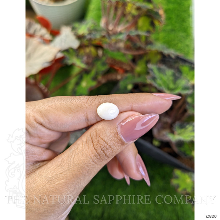 1.99 Ct. Salmon and White Cabochon Coral from Italy