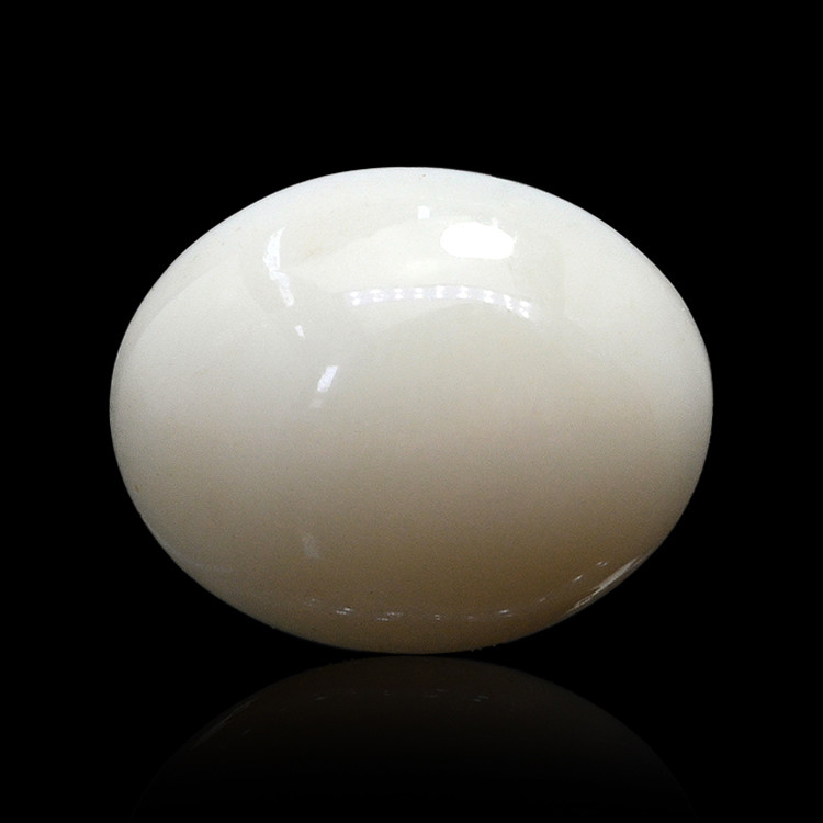 2.37 Ct. Salmon and White Cabochon Coral from Italy