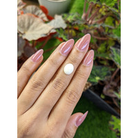 2.37 Ct. Salmon and White Cabochon Coral from Italy Life Style