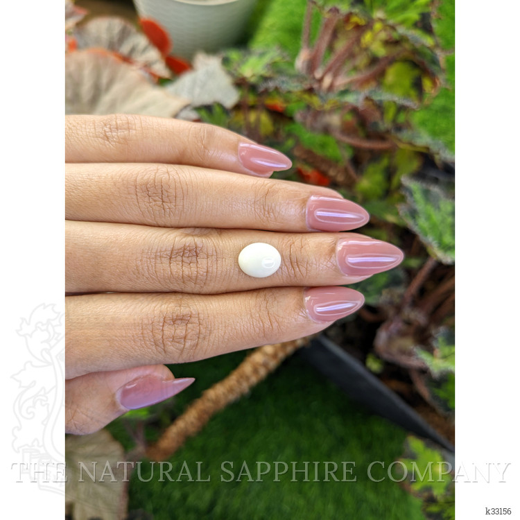 2.37 Ct. Salmon and White Cabochon Coral from Italy