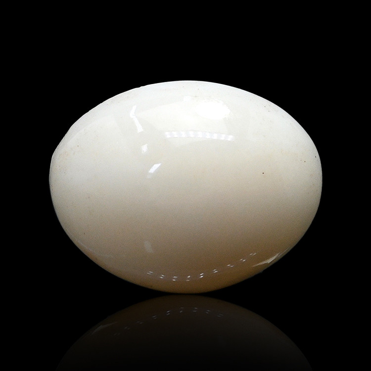 2.63 Ct. Salmon and White Cabochon Coral from Italy