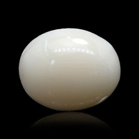 2.07 Ct. Salmon and White Cabochon Coral from Italy Image