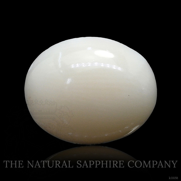 2.07 Ct. Salmon and White Cabochon Coral from Italy