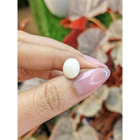 3.16 Ct. Salmon and White Cabochon Coral from Italy Life Style