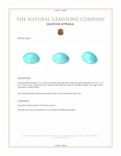 1.63 Ct. Cabochon Turquoise from United States Appraisal