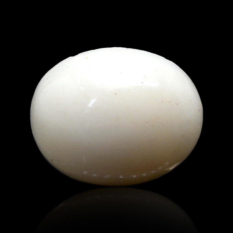 2.79 Ct. Salmon and White Cabochon Coral from Italy