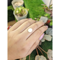 3.42 Ct. Salmon and White Cabochon Coral from Italy Life Style
