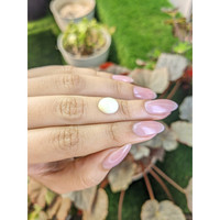 3.42 Ct. Salmon and White Cabochon Coral from Italy Life Style