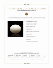 2.79 Ct. Salmon and White Cabochon Coral from Italy Scan Report