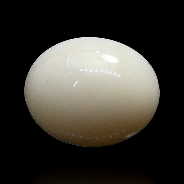 2.91 Ct. Salmon and White Cabochon Coral from Italy