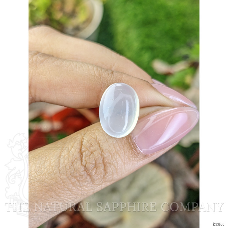 7.91 Ct. White Cabochon Moonstone from Brazil