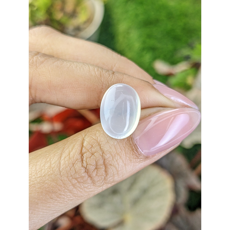 7.91 Ct. White Cabochon Moonstone from Brazil