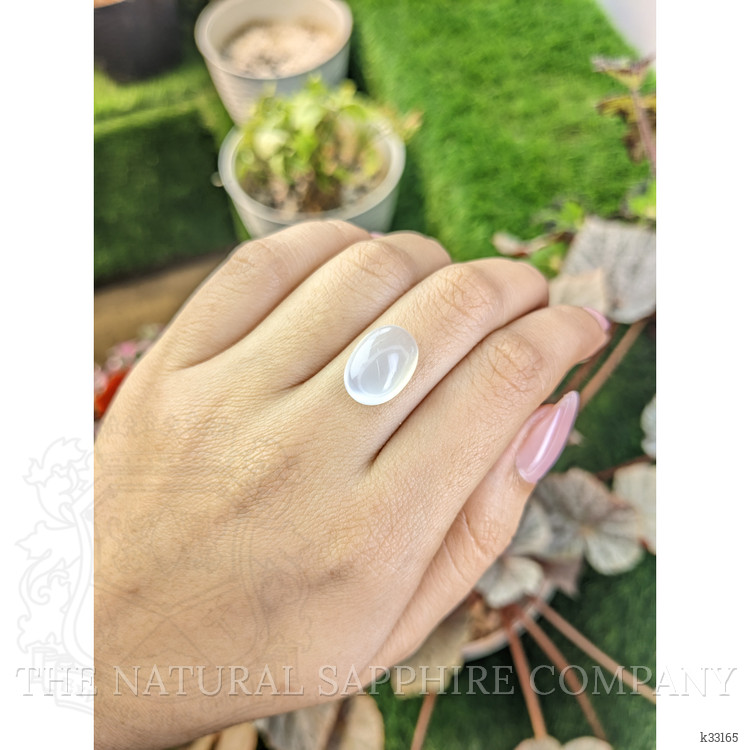 7.91 Ct. White Cabochon Moonstone from Brazil