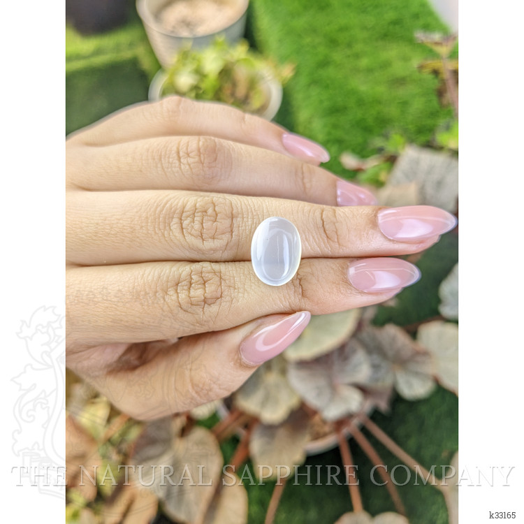 7.91 Ct. White Cabochon Moonstone from Brazil