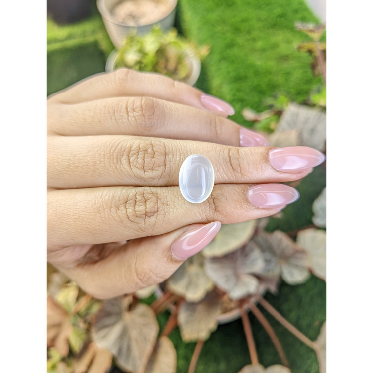 7.91 Ct. White Cabochon Moonstone from Brazil