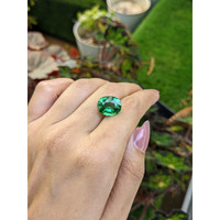 6.87 Ct. Green Prasiolite from Brazil Life Style