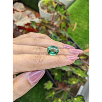 6.87 Ct. Green Prasiolite from Brazil Life Style