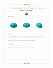 1.14 Ct. Cabochon Turquoise from United States Appraisal