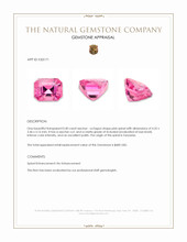 0.40 Ct. Pink Spinel from Tanzania Appraisal